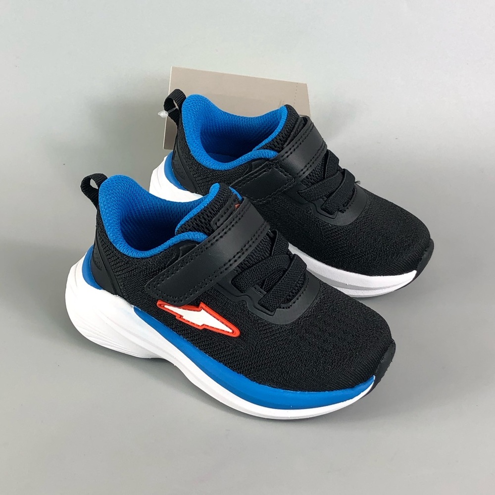Avia Kids Black & Blue Lightweight Athletic Sneakers
